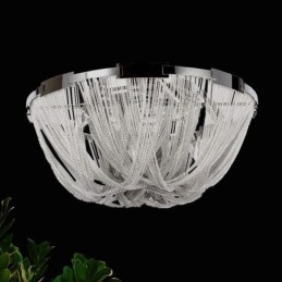 Designer Touch Decorative Tassels Chandelier Ceiling Light Silver Gold Colour