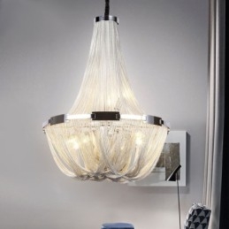 Designer Touch Decorative Tassels Chandelier Pendant Light Silver Gold Colour