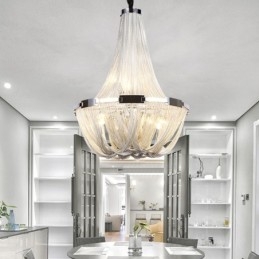 Designer Touch Decorative Tassels Chandelier Pendant Light Silver Gold Colour