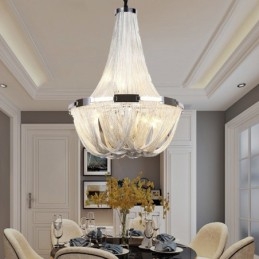Designer Touch Decorative Tassels Chandelier Pendant Light Silver Gold Colour
