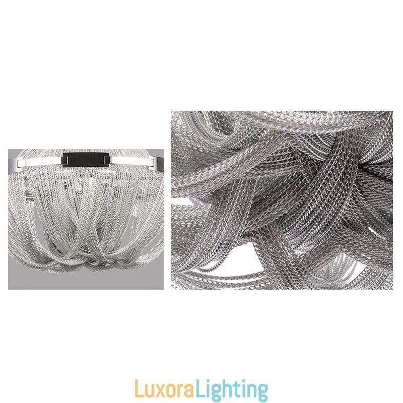 Designer Touch Decorative Tassels Chandelier Pendant Light Silver Gold Colour