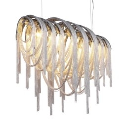 Designer Touch Decorative Tassels Chandelier Pendant Light Silver Gold Colour