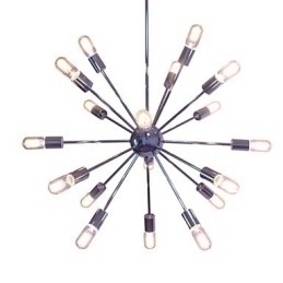 Designer Touch Decorative Chandelier Modern Globe Living Pendant Dining Shopping Store Night Metal Chrome