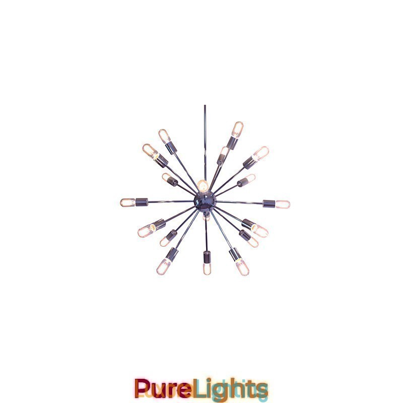 Designer Touch Decorative Chandelier Modern Globe Living Pendant Dining Shopping Store Night Metal Chrome