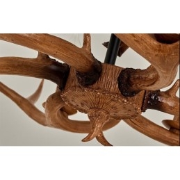 Designer Touch Decorative 6 Light Rustic Artistic Retro Antler Antique Chandelier