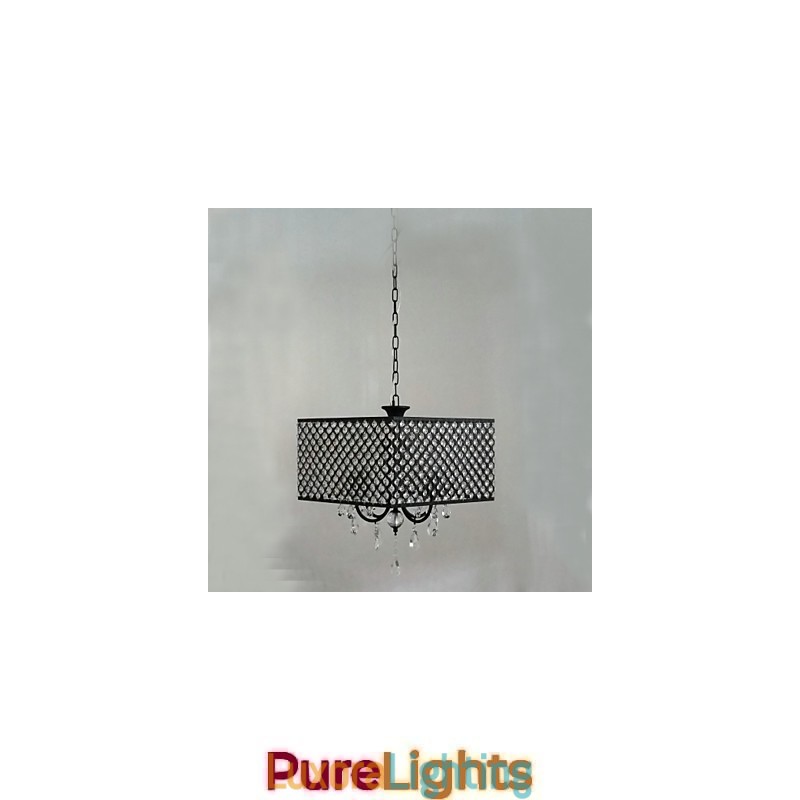 Designer Touch Decorative Traditional Classic Crystal Painting Metal Chandelier