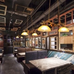 Designer Touch Decorative 2 Light Brown Rustic Artistic Retro Antler Antique Pendant Light with Glass Shade