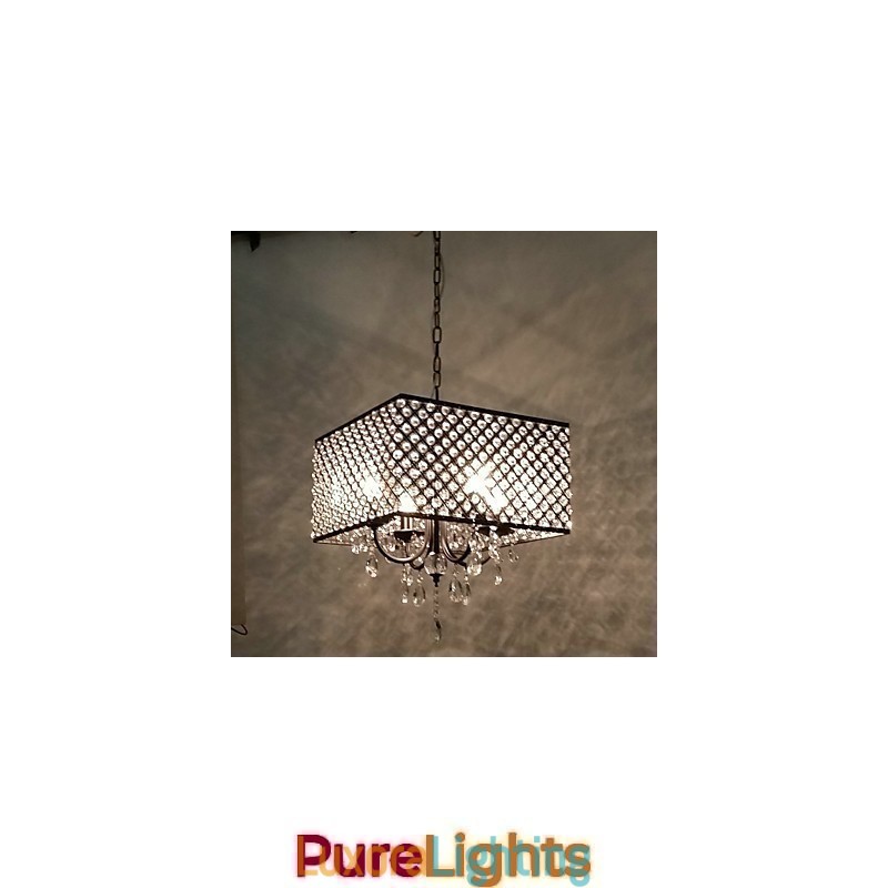 Designer Touch Decorative Traditional Classic Crystal Painting Metal Chandelier