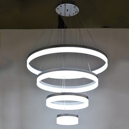 Designer Touch Decorative Acrylic Chandelier Ring Pendant Light Lighting Fixtures with