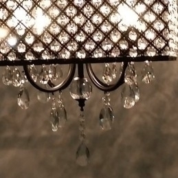 Designer Touch Decorative Traditional Classic Crystal Painting Metal Chandelier