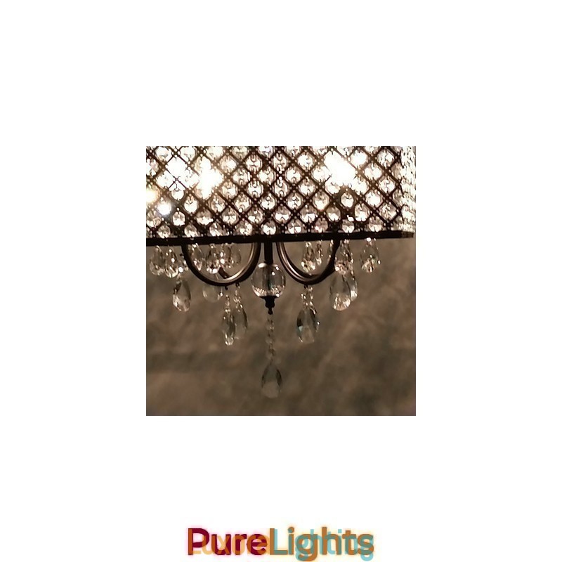 Designer Touch Decorative Traditional Classic Crystal Painting Metal Chandelier