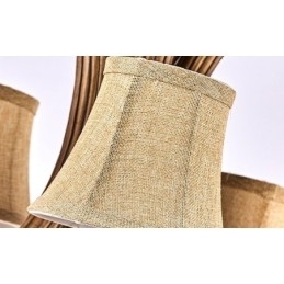 Designer Touch Decorative 5 Light Rustic Artistic Retro Antler Antique Chandelier with Shades