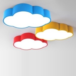 Designer Touch Decorative Macaron Multi color Cloud Modern Nordic Style Flush Mount Ceiling Lights with Acrylic Shade
