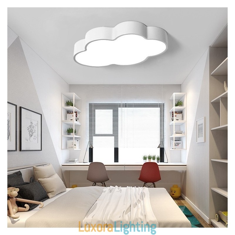 Designer Touch Decorative Macaron Multi color Cloud Modern Nordic Style Flush Mount Ceiling Lights with Acrylic Shade