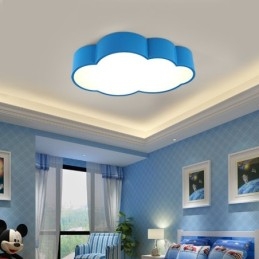 Designer Touch Decorative Macaron Multi color Cloud Modern Nordic Style Flush Mount Ceiling Lights with Acrylic Shade