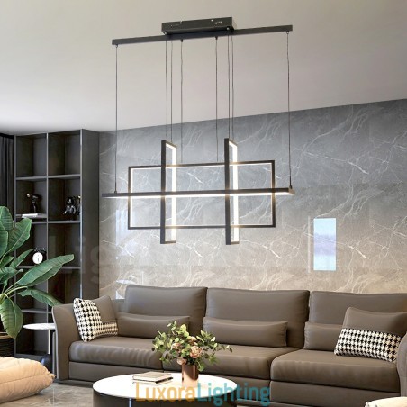 Designer Touch Decorative Dimmable Pendant Light Modern Design Four Rectangles