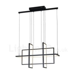 Designer Touch Decorative Dimmable Pendant Light Modern Design Four Rectangles