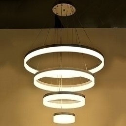 Designer Touch Decorative Acrylic Chandelier Ring Pendant Light Lighting Fixtures with