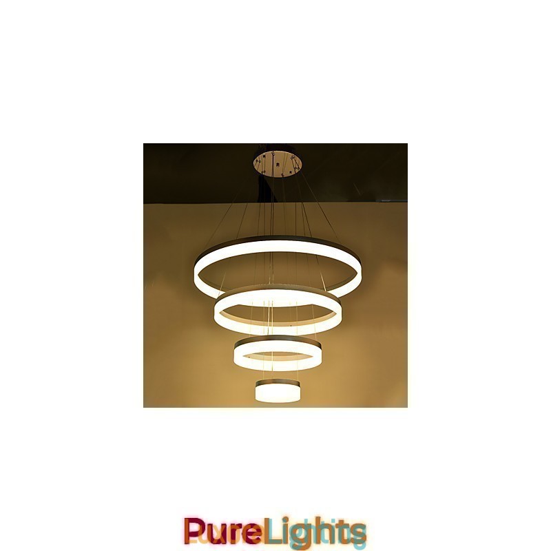 Designer Touch Decorative Acrylic Chandelier Ring Pendant Light Lighting Fixtures with