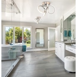 Designer Touch Decorative Triac Switch Dimmable Chrome Modern Contemporary Nordic Style Flush Mount Round Ceiling Light