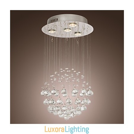 Designer Touch Decorative Chandelier Luxury Modern Crystal 4 Lights