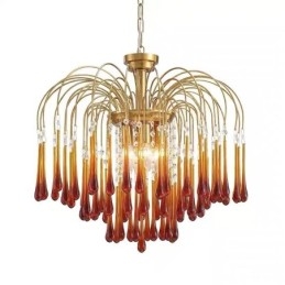 Designer Touch Decorative Water Drop Glass Chandelier luminaire