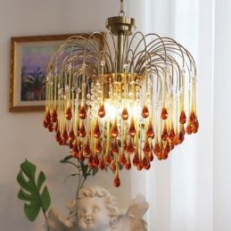 Designer Touch Decorative Water Drop Glass Chandelier luminaire