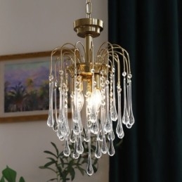 Designer Touch Decorative Water Drop Glass Chandelier luminaire