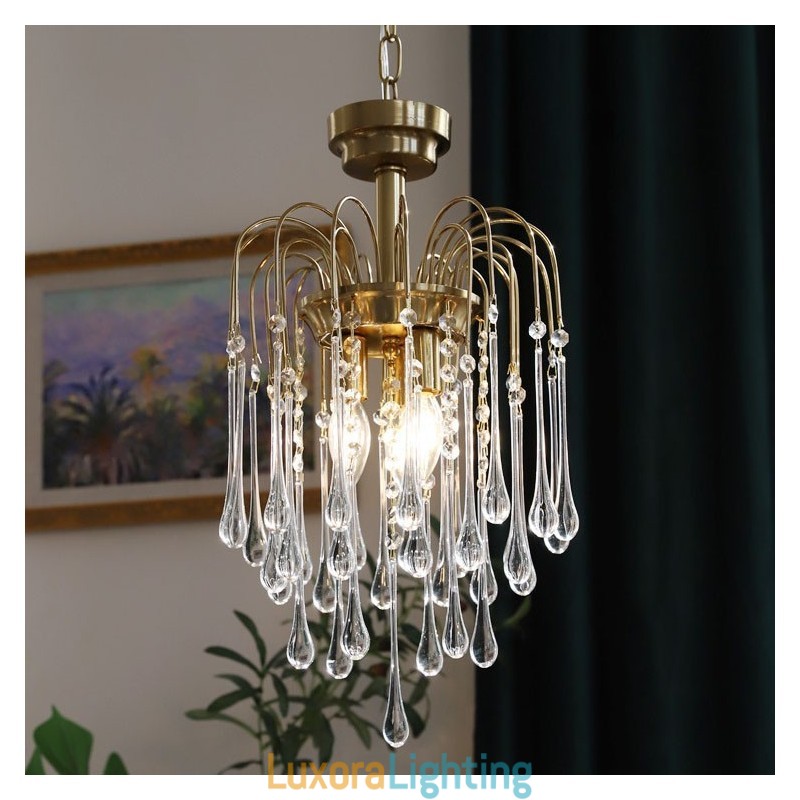 Designer Touch Decorative Water Drop Glass Chandelier luminaire