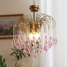 Designer Touch Decorative Water Drop Glass Chandelier luminaire