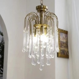 Designer Touch Decorative Water Drop Glass Chandelier luminaire