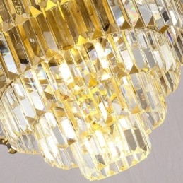 Designer Touch Decorative Big Luxury Copper Crystal Chandelier for 12+8+4 Light Holder