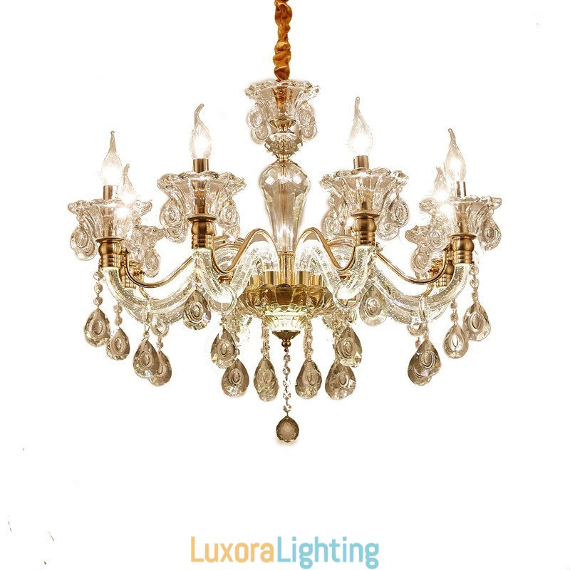 Designer Touch Decorative Luxury Crystal Chandelier K9 Crystal Chandelier with Glowing Arm