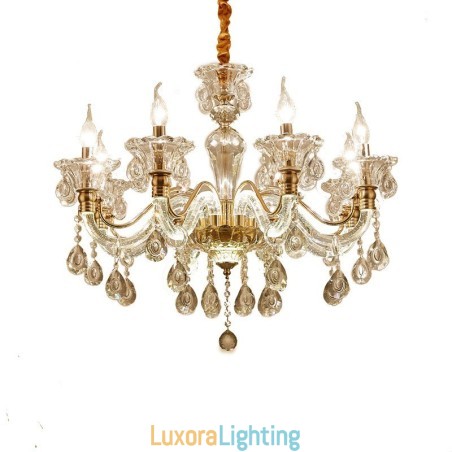 Designer Touch Decorative Luxury Crystal Chandelier K9 Crystal Chandelier with Glowing Arm