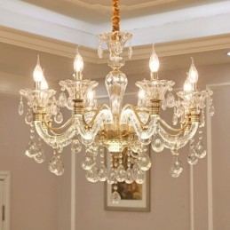 Designer Touch Decorative Luxury Crystal Chandelier K9 Crystal Chandelier with Glowing Arm