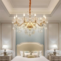 Designer Touch Decorative Luxury Crystal Chandelier K9 Crystal Chandelier with Glowing Arm