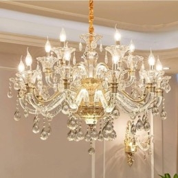 Designer Touch Decorative Luxury Crystal Chandelier K9 Crystal Chandelier with Glowing Arm