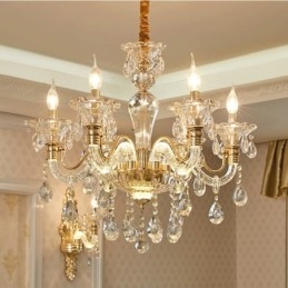 Designer Touch Decorative Luxury Crystal Chandelier K9 Crystal Chandelier with Glowing Arm