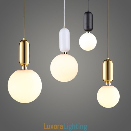 Designer Touch Decorative Modern Contemporary Pendant Light with Glass Shade