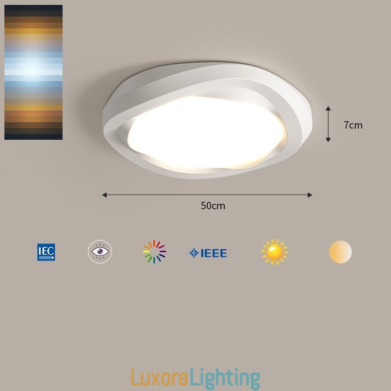 Designer Touch Decorative Dimmable Full Spectrum Eye Protection Multi Colours Modern Flush Mount Ceiling Light Indoor Lighting Fixtures