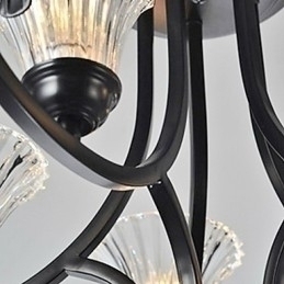 Designer Touch Decorative European Style Vintage 5 Light Chandelier With Horned Arm