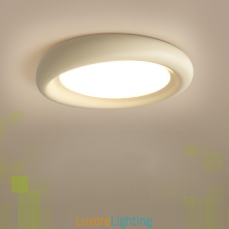 Designer Touch Decorative Dimmable Round Full Spectrum Eye Protection Multi Colours Modern Flush Mount Ceiling Light Indoor Lighting Fixtures