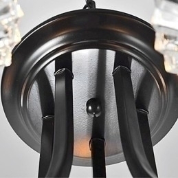 Designer Touch Decorative European Style Vintage 5 Light Chandelier With Horned Arm