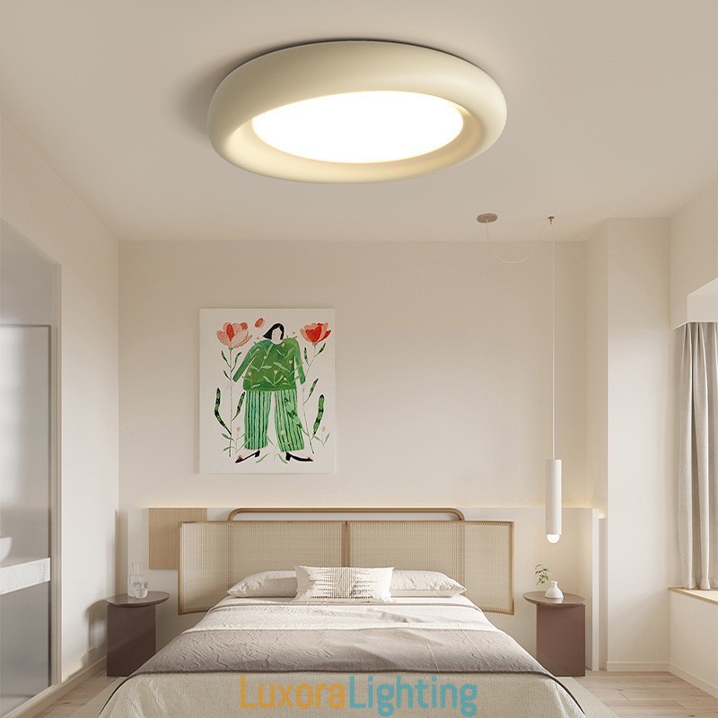 Designer Touch Decorative Dimmable Round Full Spectrum Eye Protection Multi Colours Modern Flush Mount Ceiling Light Indoor Lighting Fixtures