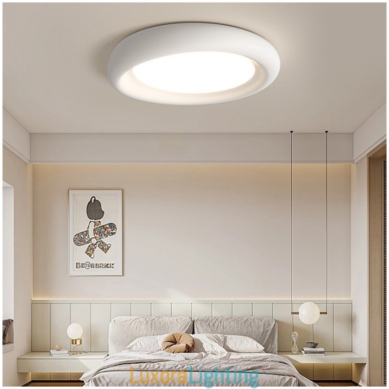 Designer Touch Decorative Dimmable Round Full Spectrum Eye Protection Multi Colours Modern Flush Mount Ceiling Light Indoor Lighting Fixtures
