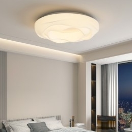 Designer Touch Decorative Dimmable Round Modern Flush Mount Ceiling Light Indoor Lighting Fixture