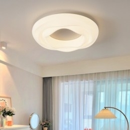 Designer Touch Decorative Dimmable Round Modern Flush Mount Ceiling Light Indoor Lighting Fixture