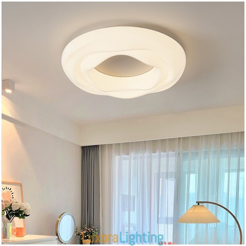 Designer Touch Decorative Dimmable Round Modern Flush Mount Ceiling Light Indoor Lighting Fixture