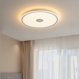 Designer Touch Decorative Nordic 3.5cm Thickness Round Full Spectrum Eye Protection Indoor Dimmable Ceiling Light