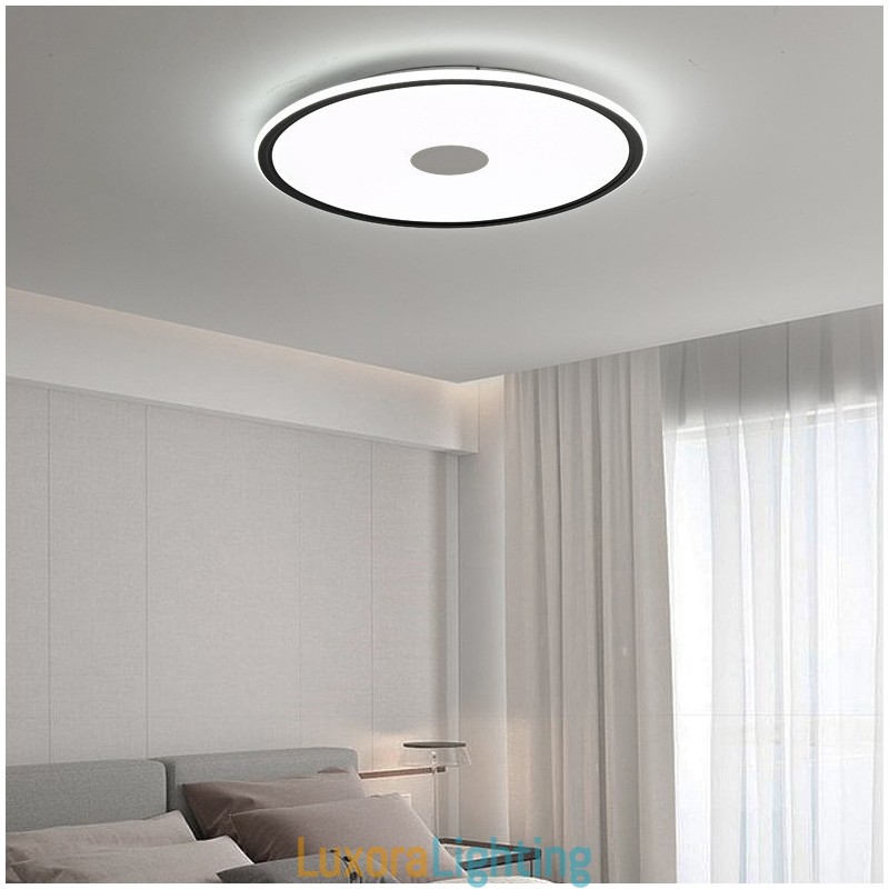 Designer Touch Decorative Nordic 3.5cm Thickness Round Full Spectrum Eye Protection Indoor Dimmable Ceiling Light